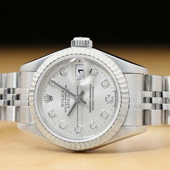 Rolex Ladies 18k White Gold Datejust With New Box main image 4